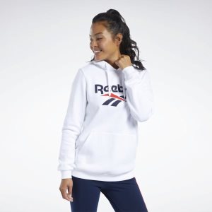 Reebok Classic Vector Kapuzenpullover Damen - Weiß - DE 481-ALQ